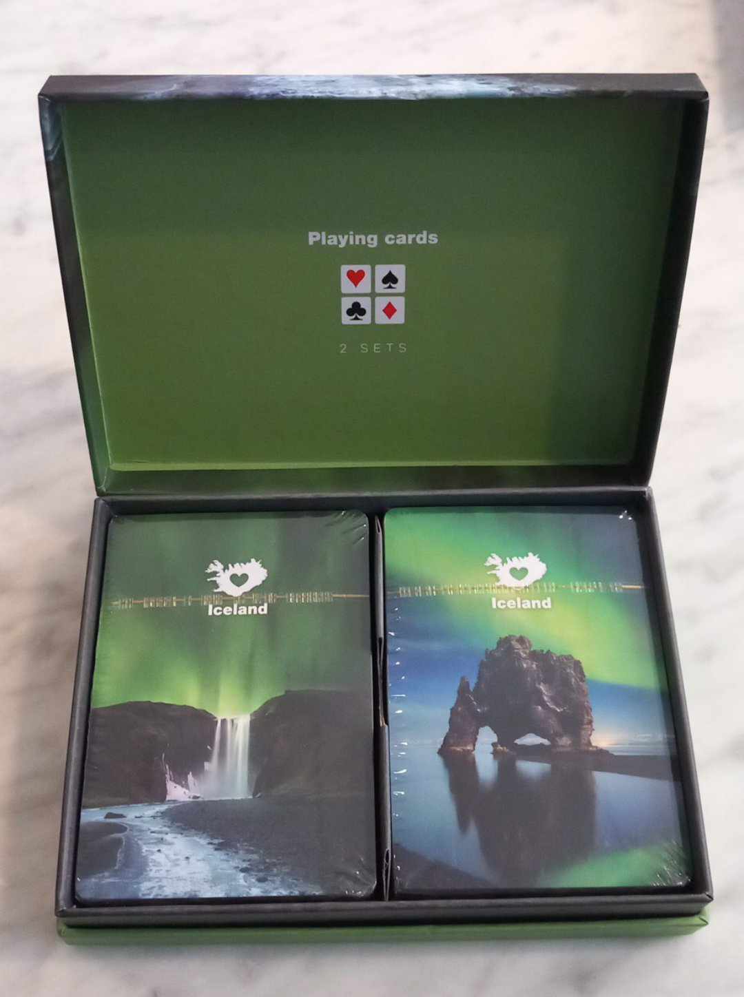 Playing cards with icelandic environments Playing cards with icelandic environments